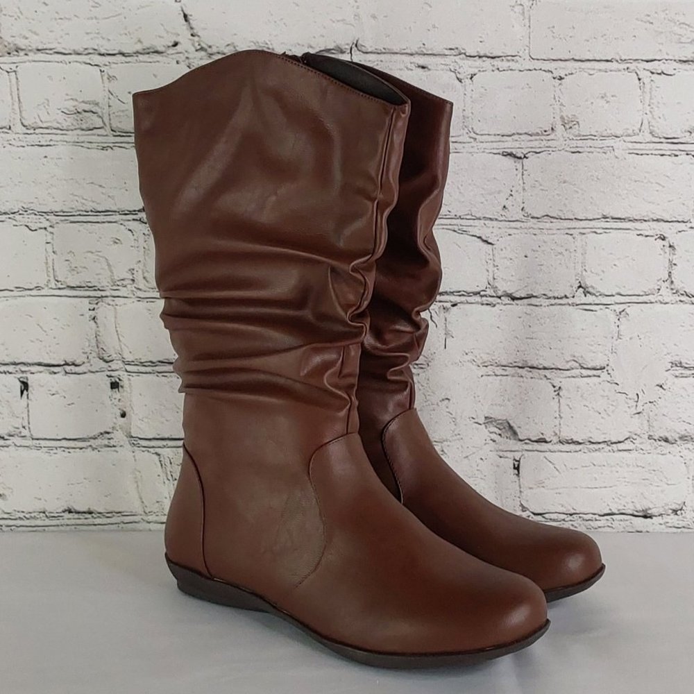 'COMFORTVIEW' 'MELIA' SCRUNCH-TOP BOOTS - Picture 3 of 16